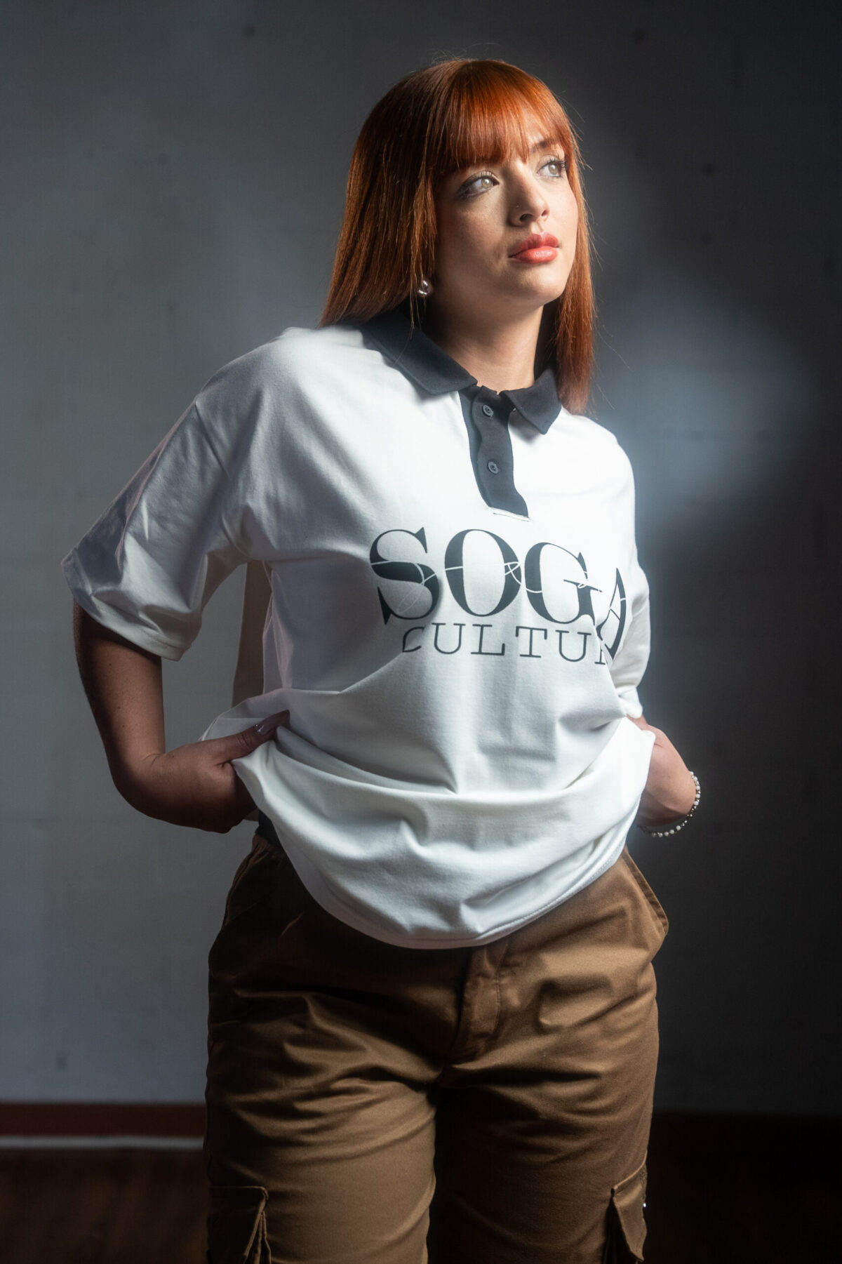 Polo Semi-Oversize Blanco