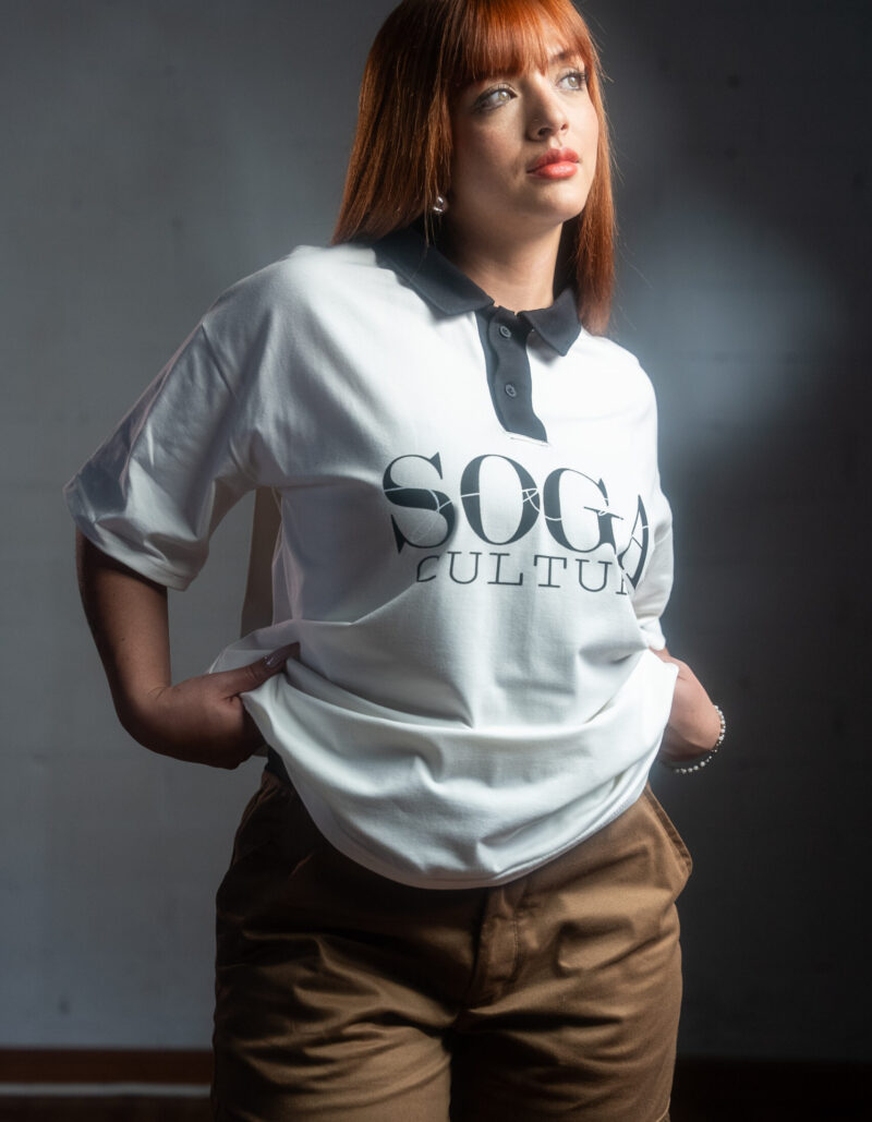 Polo Semi-Oversize Blanco