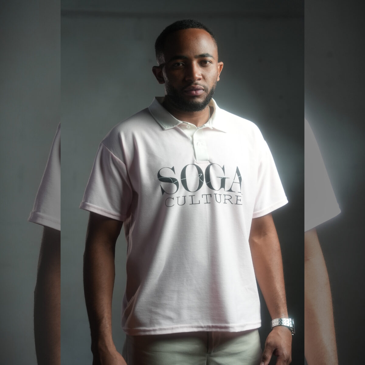 Polo Semi-Oversize Rosa