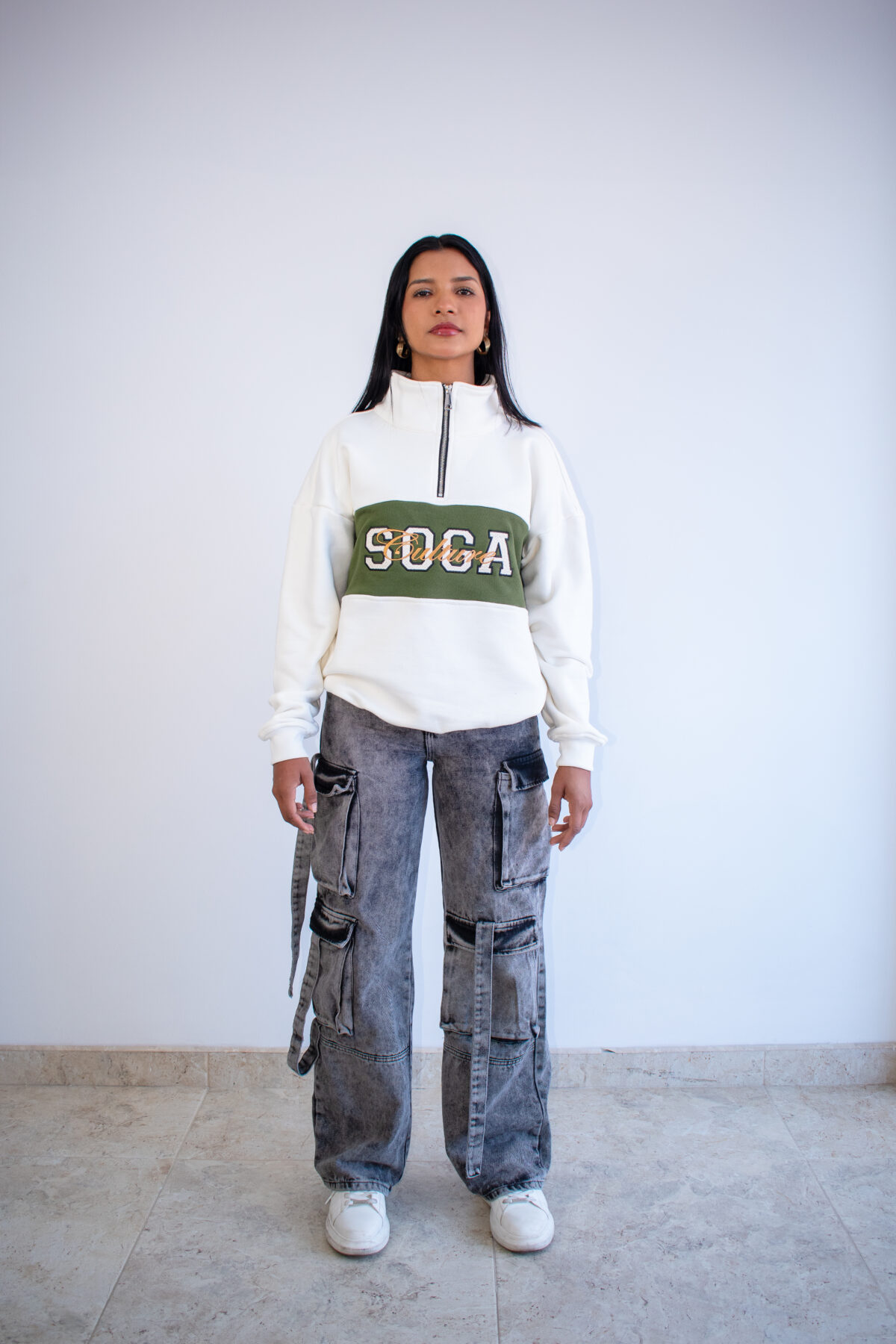 HALF ZIP SWEATER - VARSITY CREW - Image 3