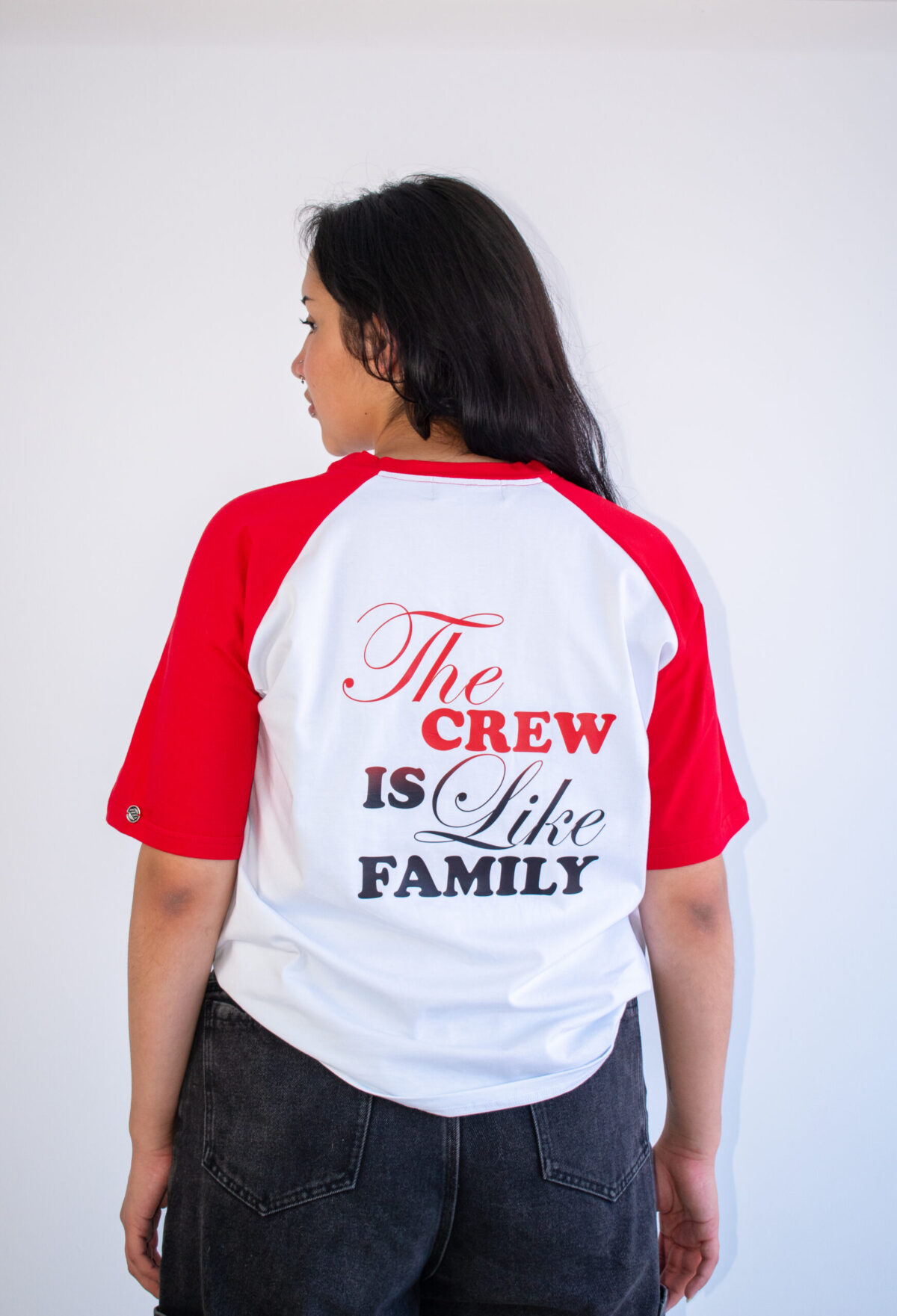 CREW RANGLAN TEE – ROJO - Image 2